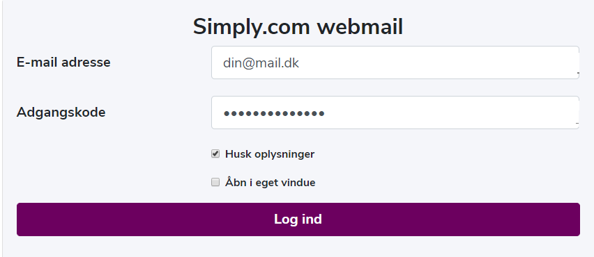 Simply webmail